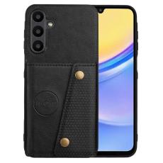 Samsung Galaxy A26 5G Skal L&auml;der Med Kortfack Och Magnet