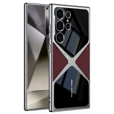 GKK Samsung Galaxy S25 Ultra Skal X Shape R&ouml;d