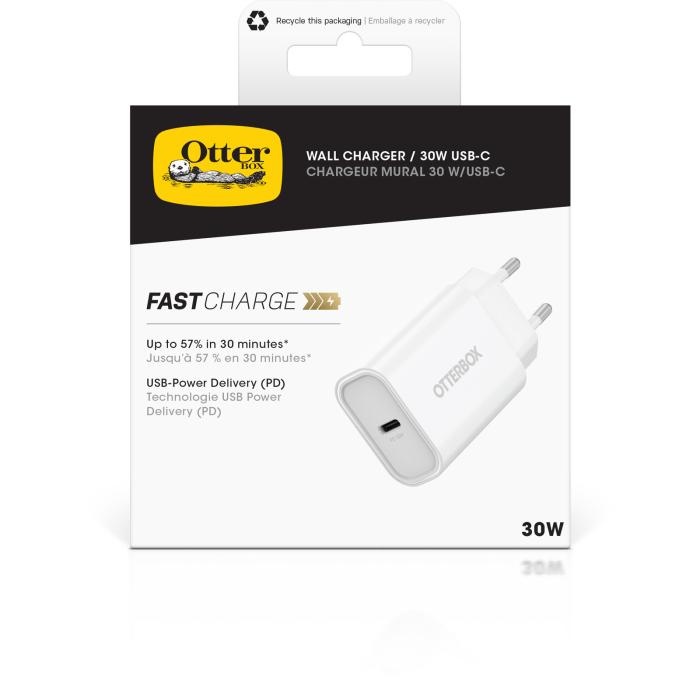 Bild 4, OtterBox 30W USB-C PD Väggladdare Vit
