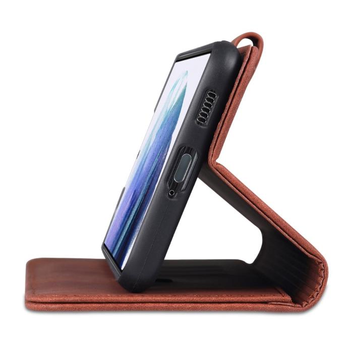 Bild 5, AZNS Samsung Galaxy S23 Fodral Läder Brun