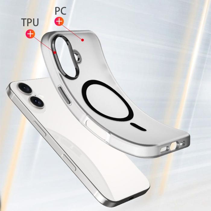 Bild 2, iPhone 16 Plus Skal MagSafe Skin Touch Matt Vit