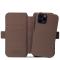 holdit iPhone 12 / 12 Pro Stockholm 2in1 Magnet Fodral / Skal Dark Brown