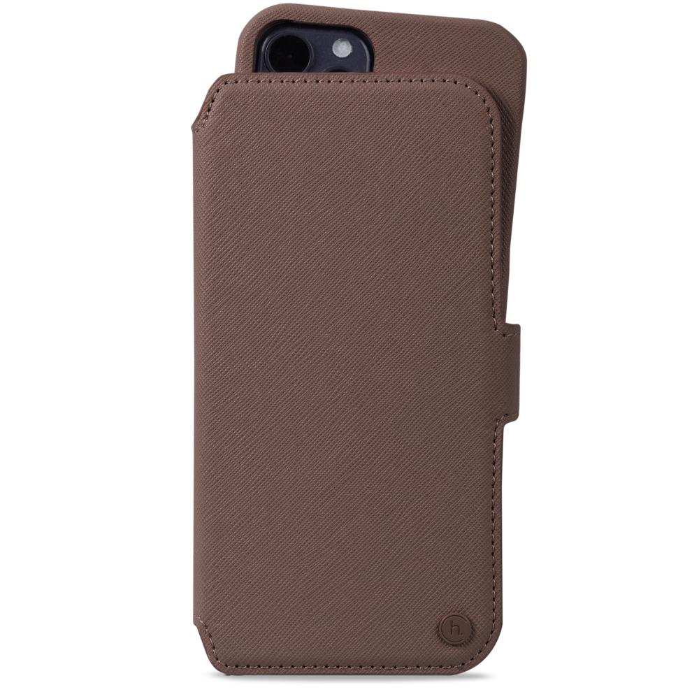 holdit iPhone 12 / 12 Pro Stockholm 2in1 Magnet Fodral / Skal Dark Brown