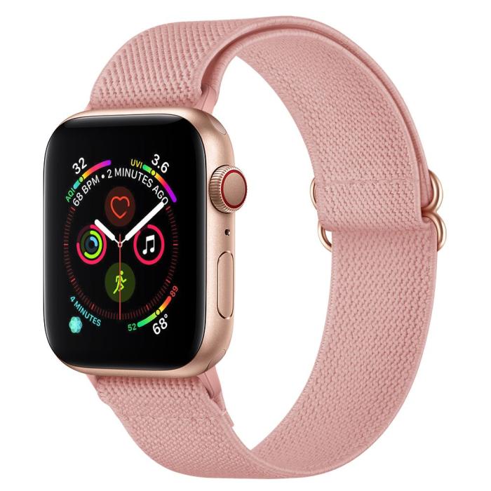 Bild 3, Tech-Protect Justerbart Nylonarmband Apple Watch 38/40/41 Rosa