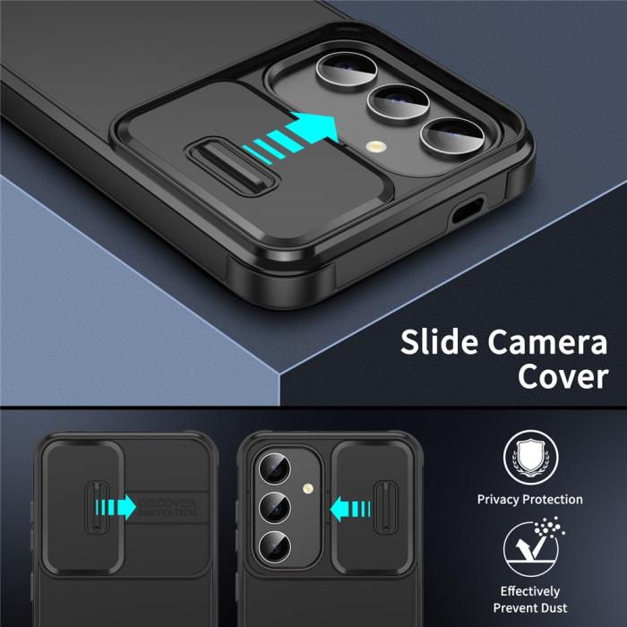 Bild 3, Samsung Galaxy S26 Plus Skal Hybrid Armor CamCover Blå