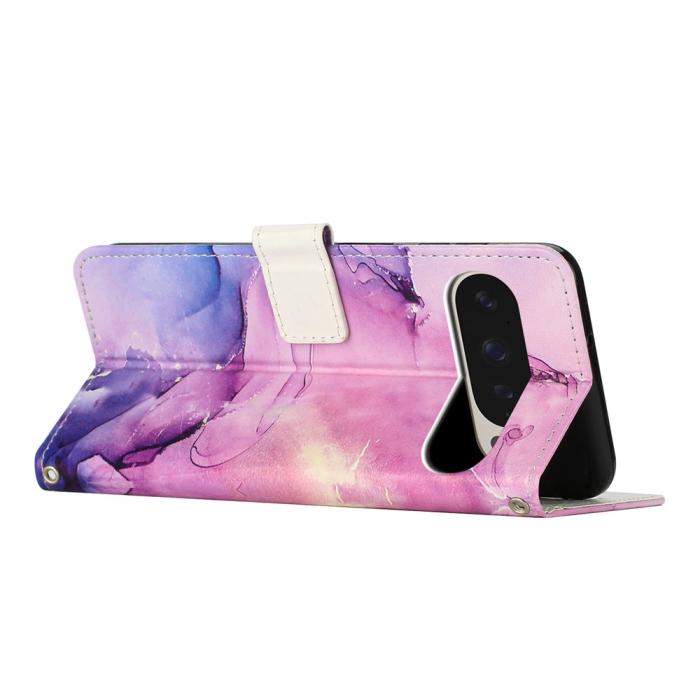 Bild 3, Google Pixel 10 Pro XL / 9 Pro XL Fodral Marmor Lila