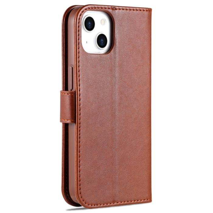 Bild 3, AZNS iPhone 14 Fodral Läder Brun