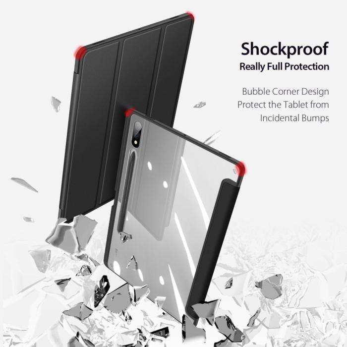Bild 5, DUX DUCIS Galaxy Tab S9 Plus Fodral TOBY Tri-Fold Svart