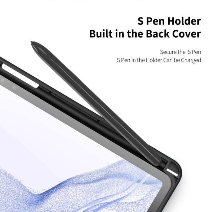 Bild 6, DUX DUCIS Galaxy Tab S9 Plus Fodral TOBY Tri-Fold Svart