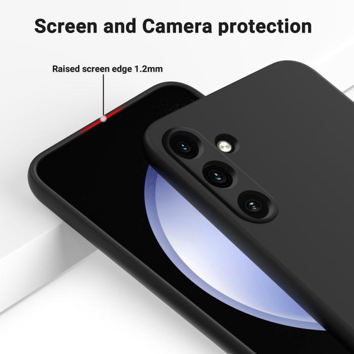 Bild 6, Galaxy A35 5G Skal Liquid Silicone Med Snodd Svart