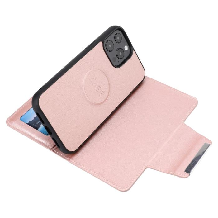 Bild 6, iPhone 13 Pro - 2in1 Magnet Fodral / Skal - Roséguld
