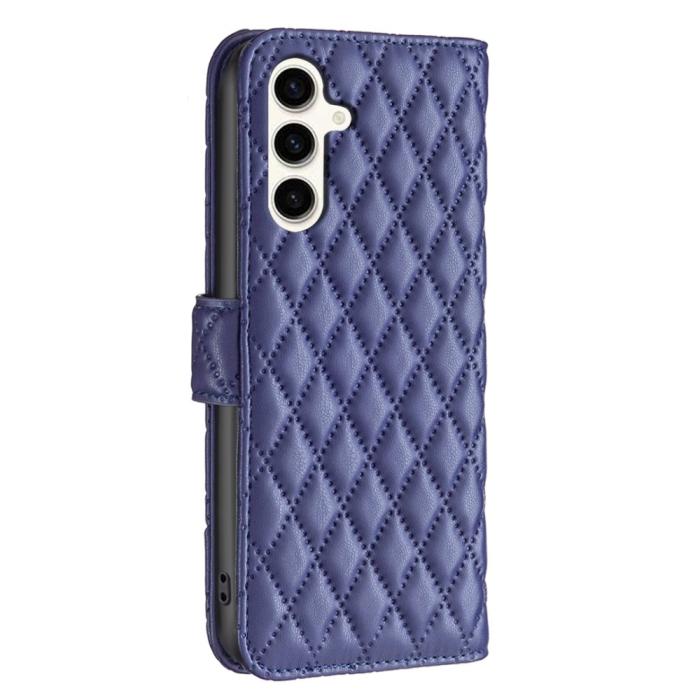 Bild 5, Samsung Galaxy S24 FE Fodral Diamond Läder Mörk Blå