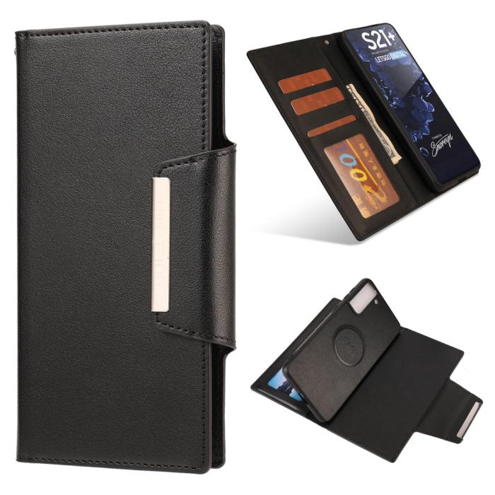 Bild 1, Samsung Galaxy S21 Plus - 2in1 Magnetiskt Plånboksfodral - Svart