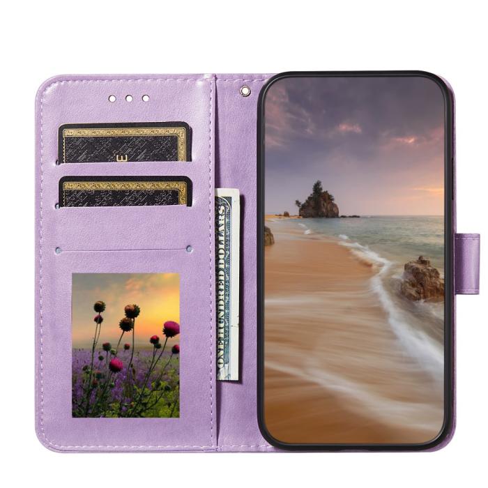 Bild 4, Samsung Galaxy A32 5G - Solid Läder Fodral - Lila