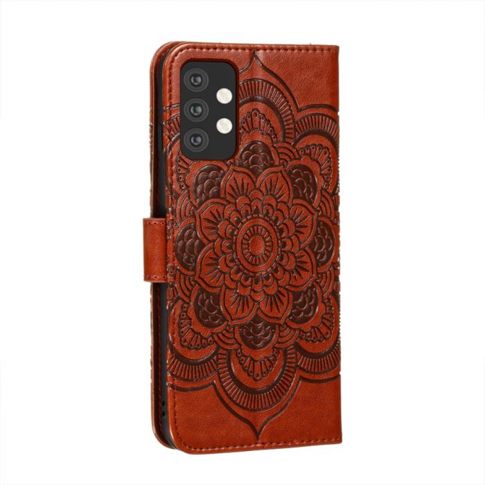 Bild 3, Samsung Galaxy A32 5G - Mandala Flower Fodral - Brun