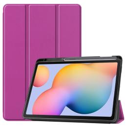 Samsung Galaxy Tab S6 Lite - Tri-Fold Fodral Med Pennhållare - Lila