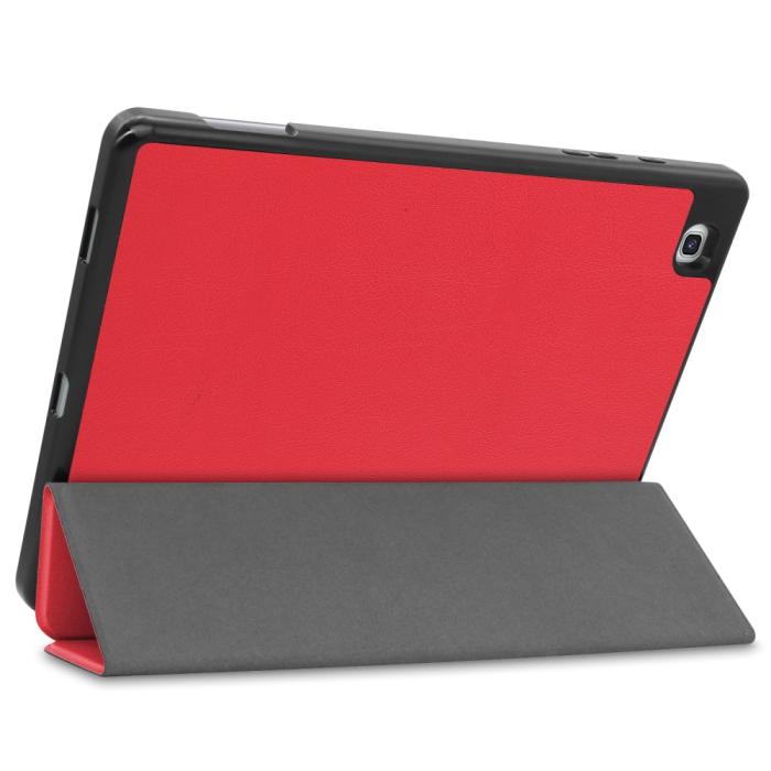 Bild 6, Samsung Galaxy Tab S6 Lite - Tri-Fold Fodral Med Pennhållare - Röd
