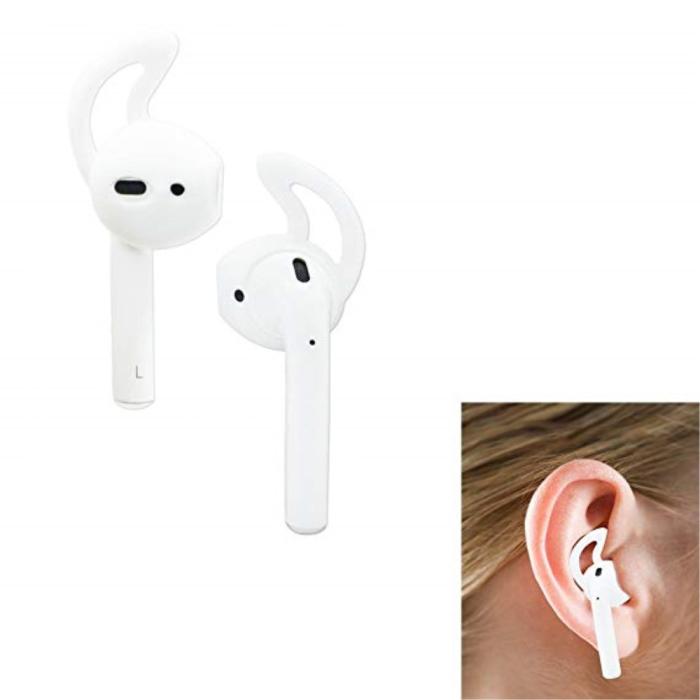 Bild 3, Silikon Öronkrokar För AirPods - Vit