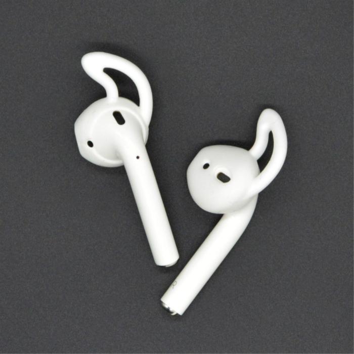 Bild 5, Silikon Öronkrokar För AirPods - Vit