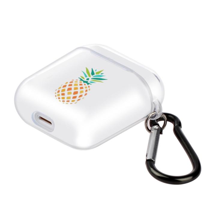 Bild 2, AirPods Skal Med Krok - Ananas