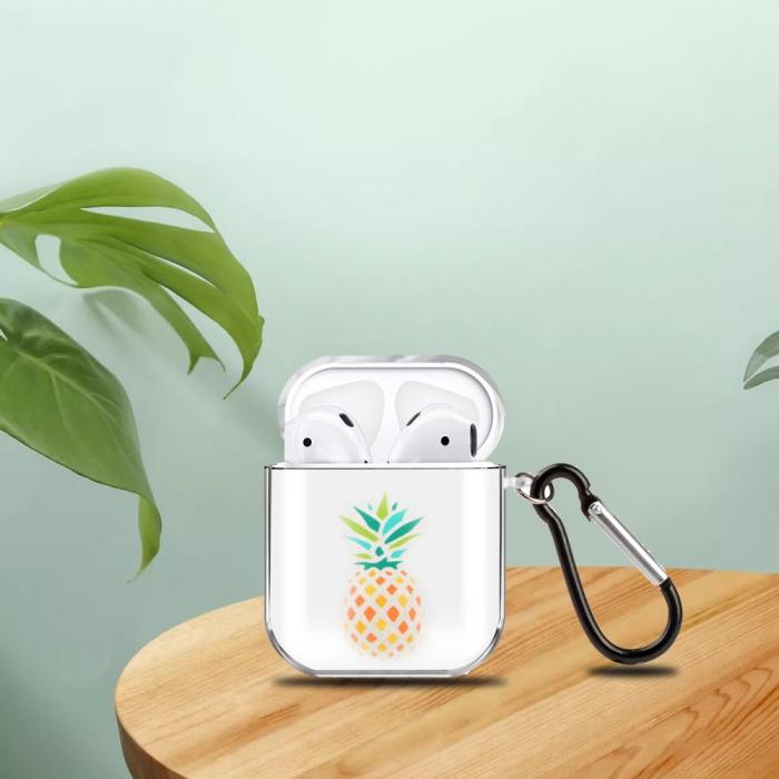 Bild 4, AirPods Skal Med Krok - Ananas