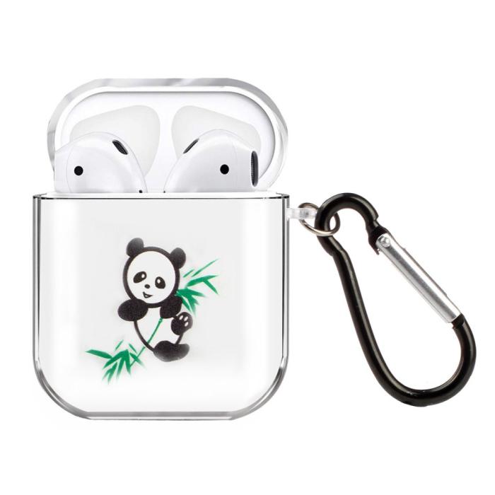 Bild 1, AirPods Skal Med Krok - Bamboo Panda