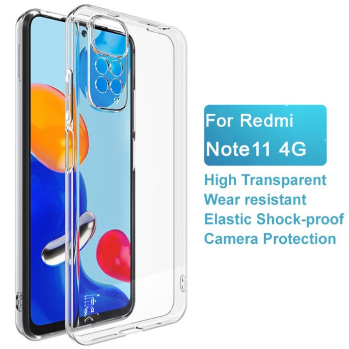 Bild 4, IMAK Xiaomi Redmi Note 11 4G Skal TPU Transparent