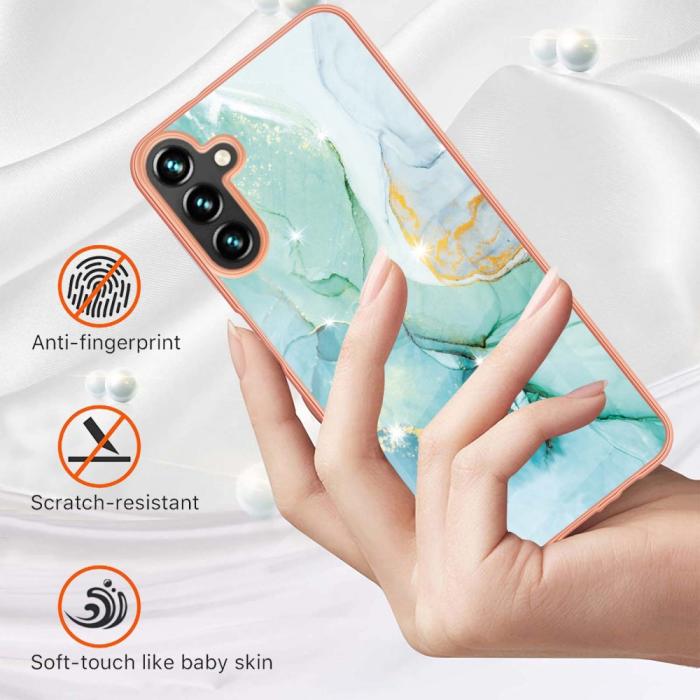 Bild 2, Samsung Galaxy A34 5G Skal Marmor TPU Grön