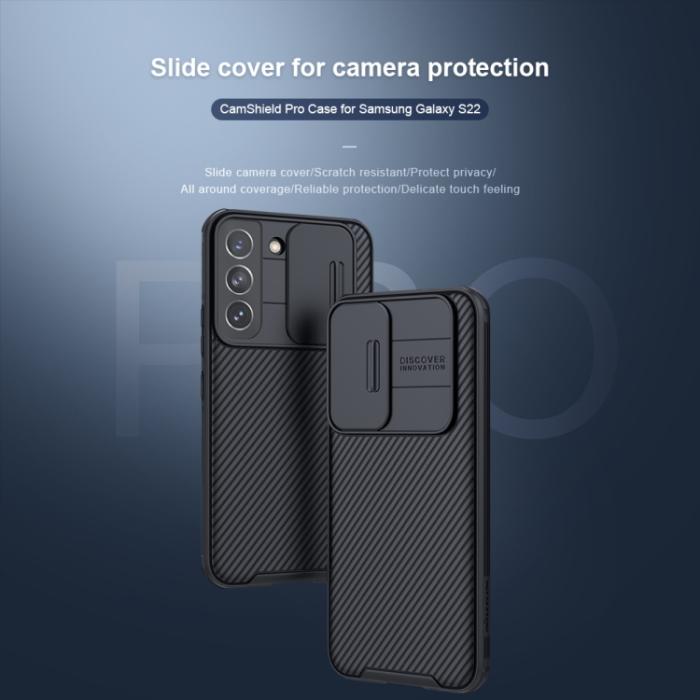 Bild 4, NILLKIN Samsung Galaxy S22 Skal CamShield Pro Svart