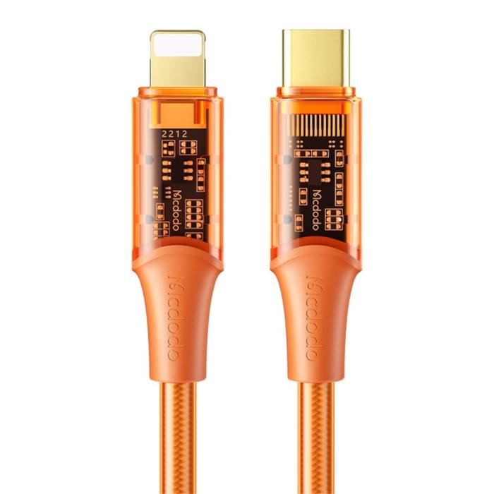 Bild 1, Mcdodo 1.8m 36W PD USB-C - Lightning Kabel Orange