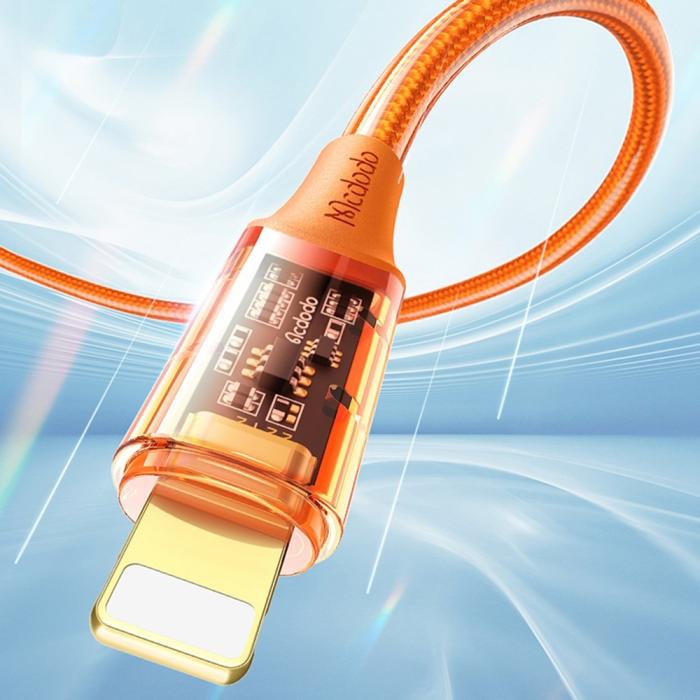Bild 2, Mcdodo 1.8m 36W PD USB-C - Lightning Kabel Orange