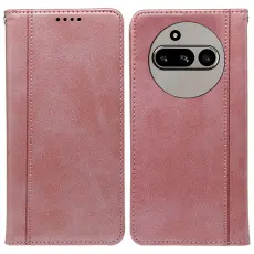 Nothing Phone 3a Fodral Flip L&auml;der Ros&eacute;guld