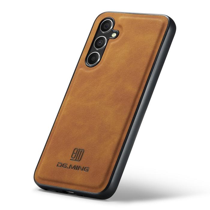 Bild 4, DG.MING Samsung Galaxy S23 FE Skal Läderbelagt Brun