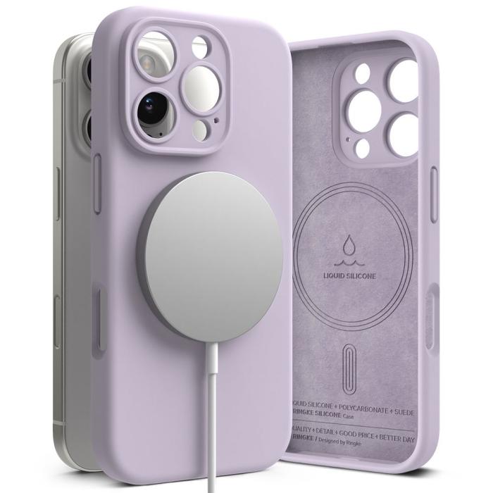 Bild 1, Ringke iPhone 16 Pro Skal MagSafe Silikon Lila