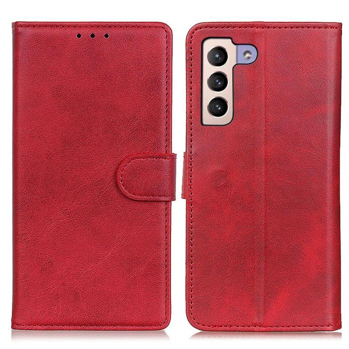 Bild 1, Samsung Galaxy S23 Plus Fodral Solid Läder Röd
