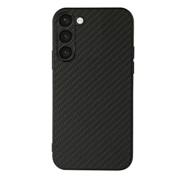 Bild 1, Samsung Galaxy S23 Plus Skal Kolfiber Textur Svart