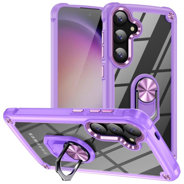 Bild 1, Samsung Galaxy S24 Skal Shockproof Ring Hybrid Lila
