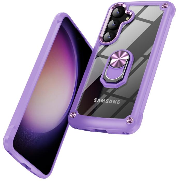 Bild 2, Samsung Galaxy S24 Skal Shockproof Ring Hybrid Lila