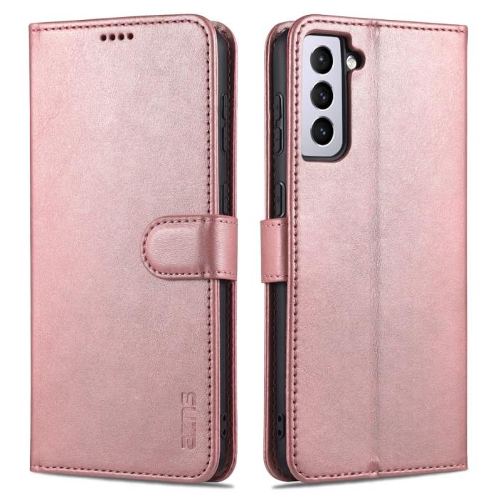 Bild 1, AZNS Samsung Galaxy S23 Fodral Läder Roséguld