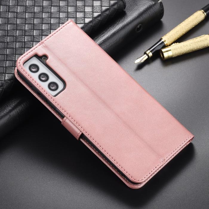 Bild 4, AZNS Samsung Galaxy S23 Fodral Läder Roséguld