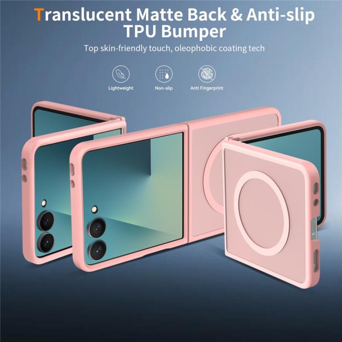 Bild 2, Samsung Galaxy Z Flip 8 Skal MagSafe TPU Rosa