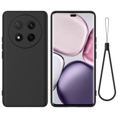 Honor Magic7 Lite Skal Liquid Silikon Svart