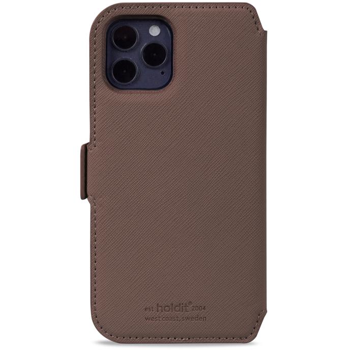 Bild 3, holdit iPhone 12 / 12 Pro Stockholm 2in1 Magnet Fodral / Skal Dark Brown