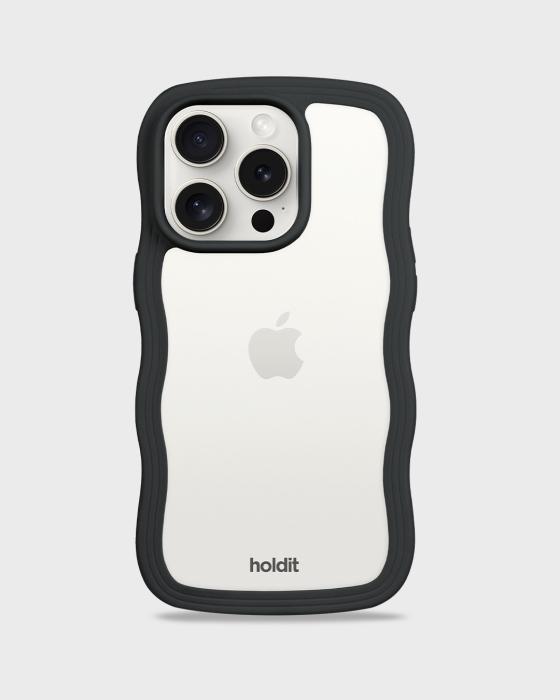 Bild 1, holdit iPhone 14 Pro Max Skal Wavy Svart/Transpare