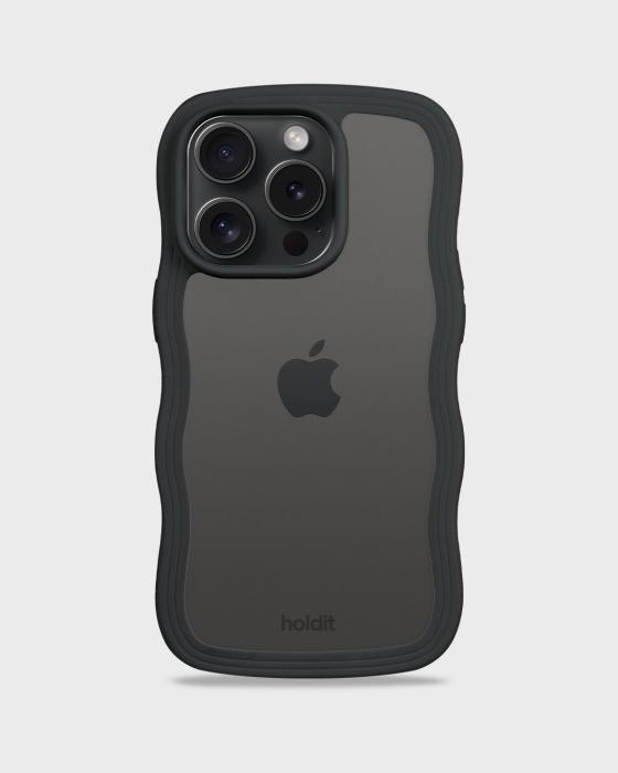 Bild 2, holdit iPhone 14 Pro Max Skal Wavy Svart/Transpare