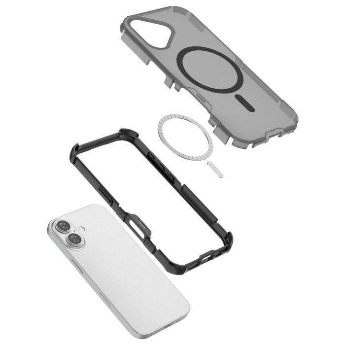 Bild 4, iPhone 17 Skal MagSafe Shockproof Hybrid Blå