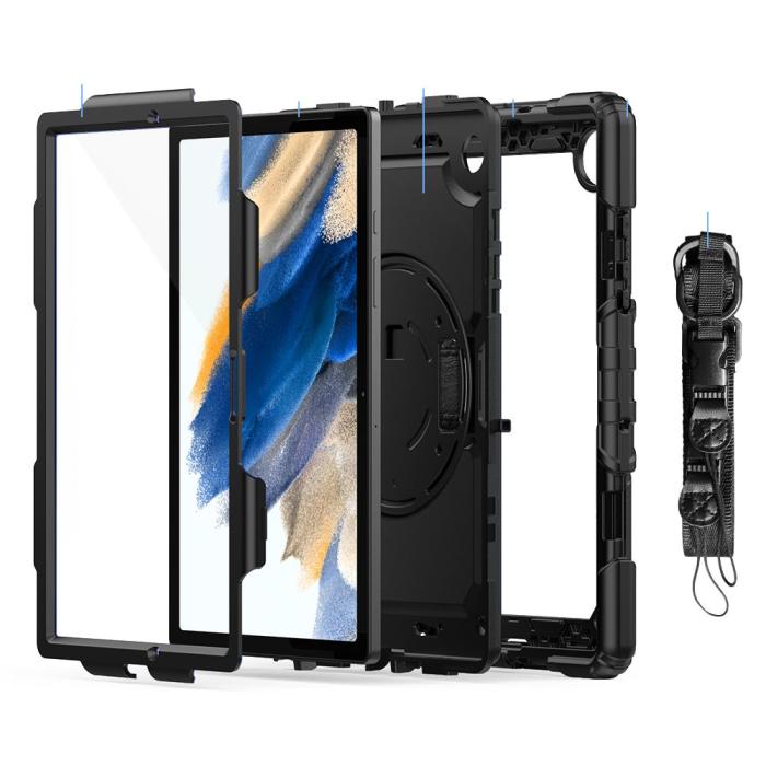 Bild 2, Tech-Protect Galaxy Tab A8 10.5 2021 Skal Solid360 Svart