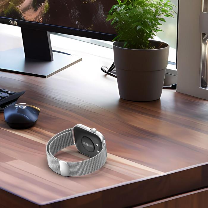 Bild 4, Tech-Protect Huawei Watch Fit 3 Armband MilaneseBand Roséguld