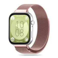 Tech-Protect Huawei Watch Fit 3 Armband MilaneseBand Ros&eacute;guld