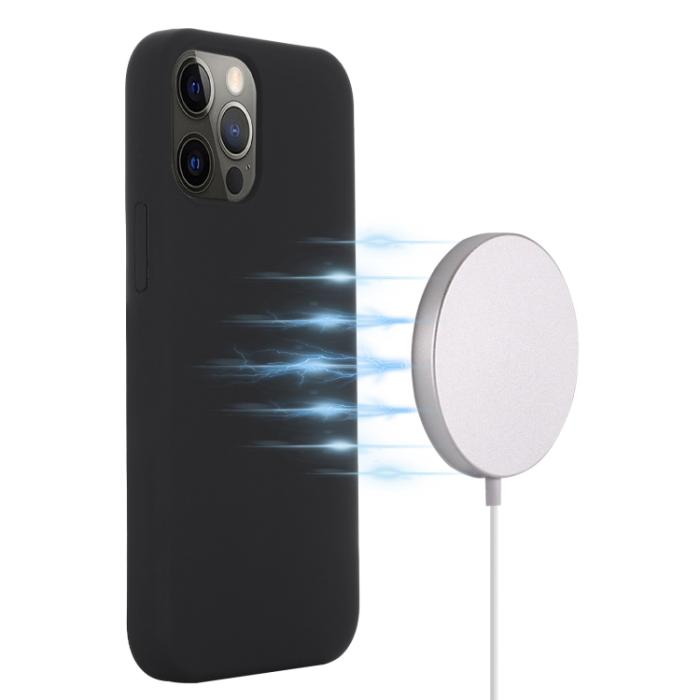 Bild 4, iPhone 14 Pro Skal MagSafe Silikon Svart